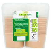 Ecopac 4 oz Paper Sauce Cups & Lids 20pc  Adomoo